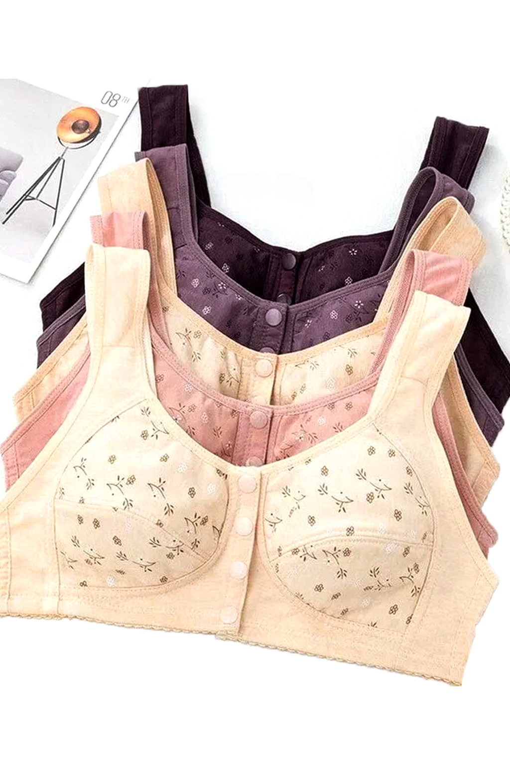Front Button Bra